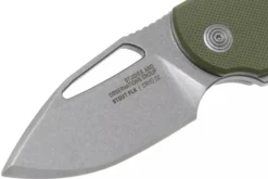 Couteau pliant SOG STOUT FLK SGSTOUTGR manche en acier inox/G10 olive 9,6cm