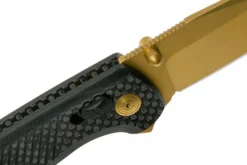 Couteau pliant SOG Terminus XR LTE GOLD SGTM1033 lame dorée manche G10/carbone 10,8cm noir