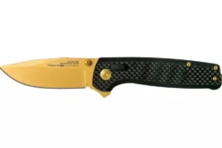 Couteau pliant SOG Terminus XR LTE GOLD SGTM1033 lame dorée manche G10/carbone 10,8cm noir
