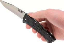Couteau pliant SOG Traction SGTD1011 manche en nylon/fibres de verre noir antidérapant 11,4cm