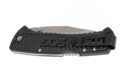 Couteau pliant SOG Traction SGTD1011 manche en nylon/fibres de verre noir antidérapant 11,4cm