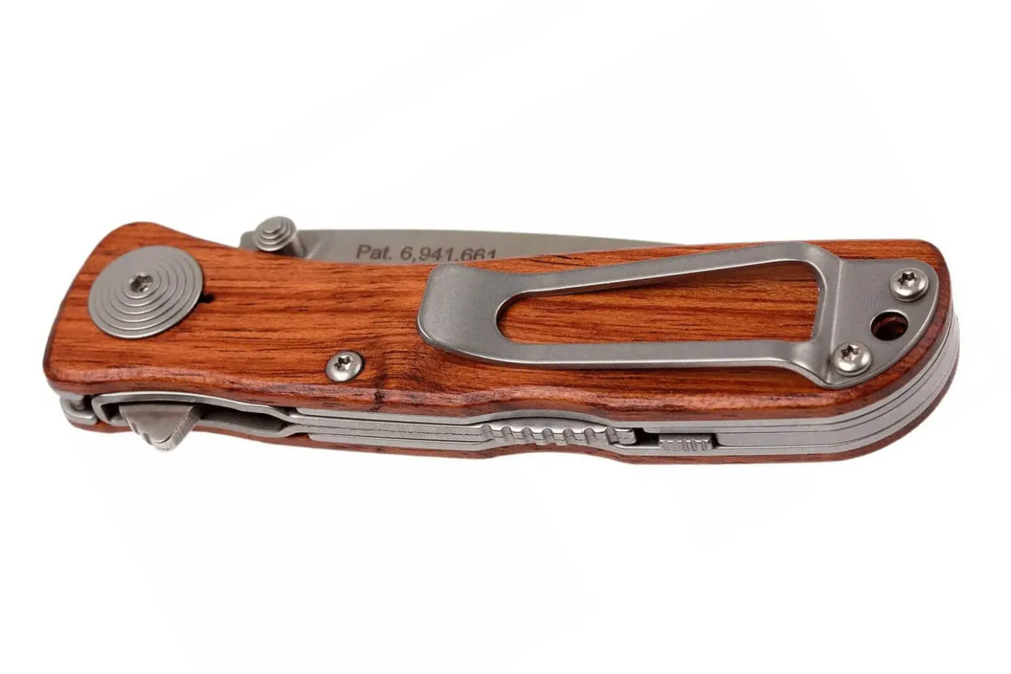 Couteau pliant SOG Twitch II SGTWI17 manche en bois naturel 9cm