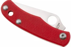 Couteau pliant Spyderco Bug C133GRDP manche 4,3cm en G10 rouge
