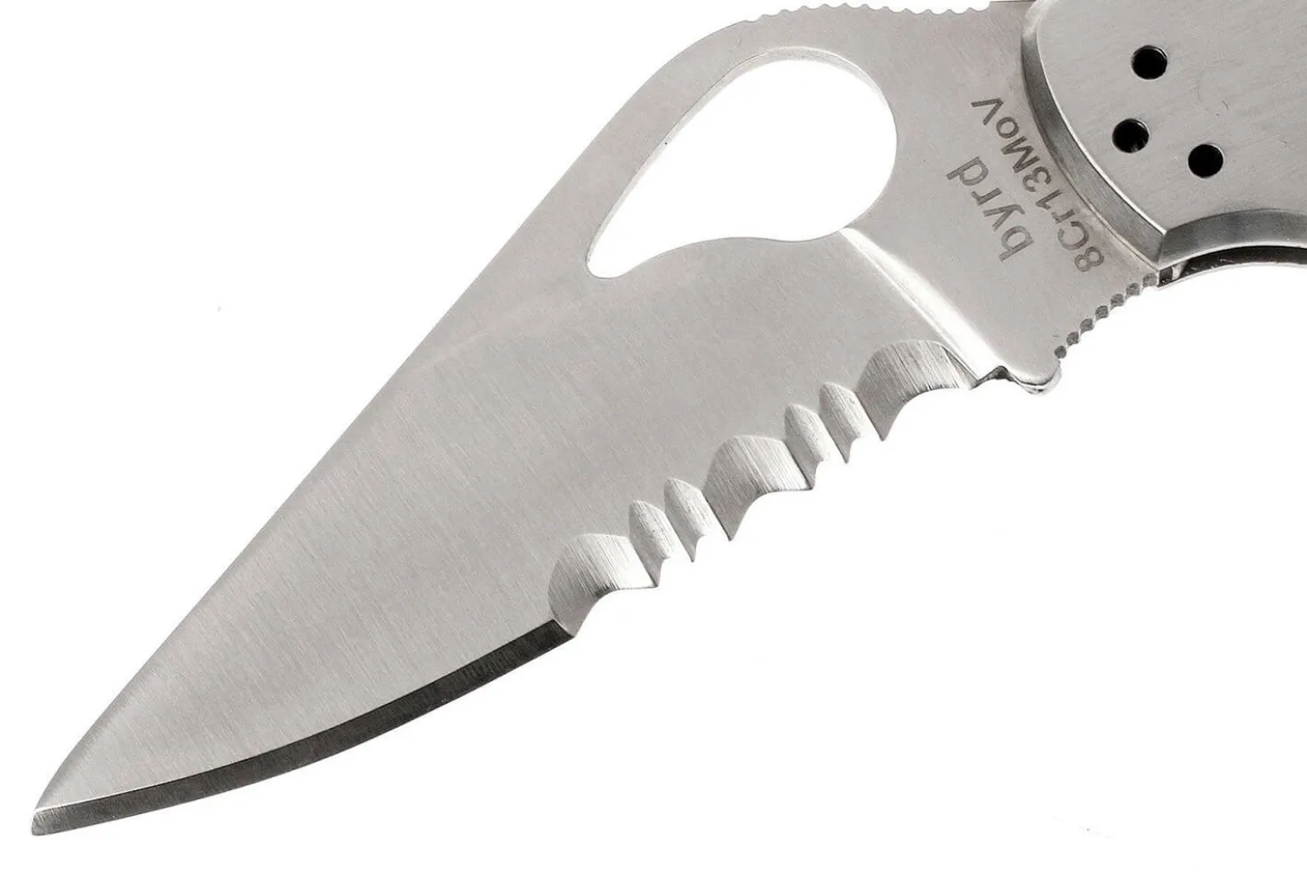 Couteau pliant Spyderco BYRD Meadowlark 2 à dents tout inox 10cm