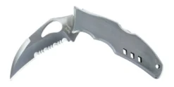 Couteau pliant Spyderco BYRD Crossbill à dents tout inox 12cm