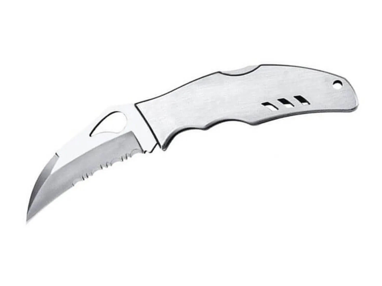 Couteau pliant Spyderco BYRD Crossbill à dents tout inox 12cm