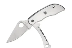 Couteau pliant Spyderco Clipitool C176PS manche en acier 6,5cm + scie