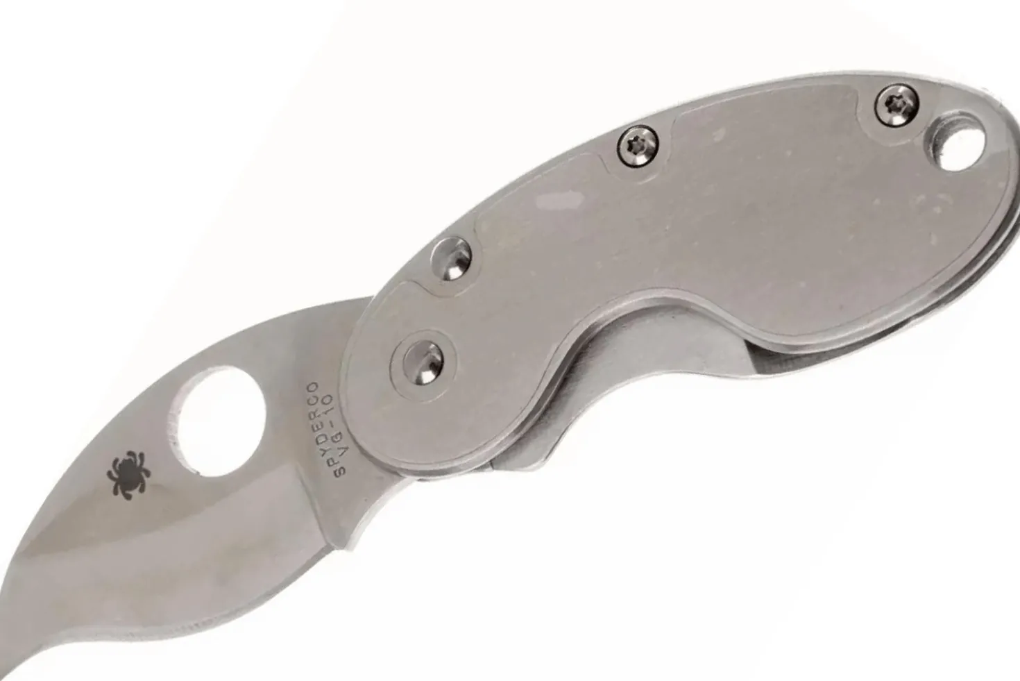 Couteau pliant Spyderco Cricket C29P manche en acier inox 7cm
