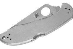 Couteau pliant Spyderco Delica 4 C11PS lame semi-dentée manche inox 10,7cm