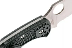 Couteau pliant Spyderco Delica 4 à dents C11FSWCBK manche en nylon/fibres de verre noir 10,8cm