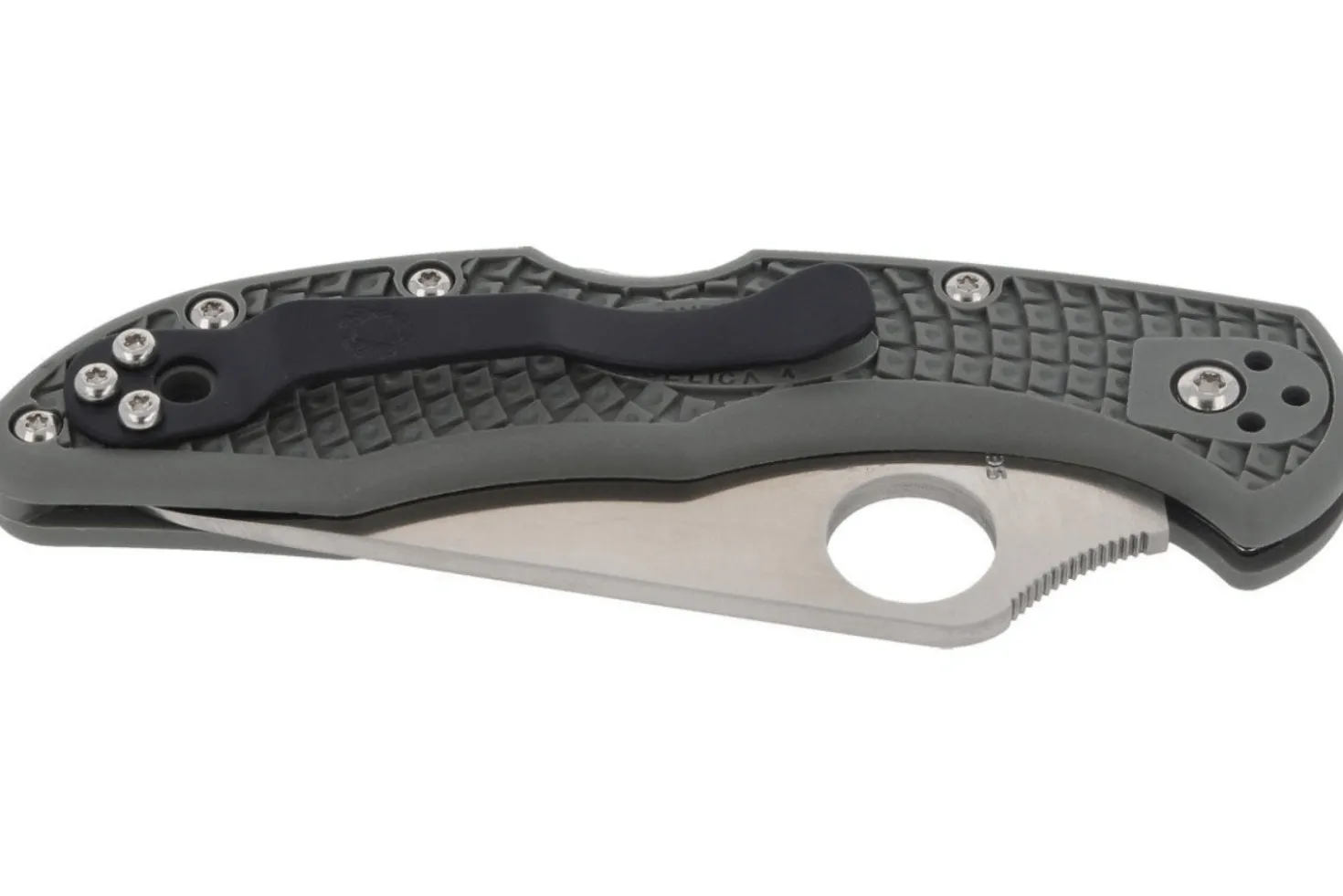 Couteau pliant Spyderco Delica 4 C11PSFG vert feuillage en nylon/fibre de verre 10,8cm