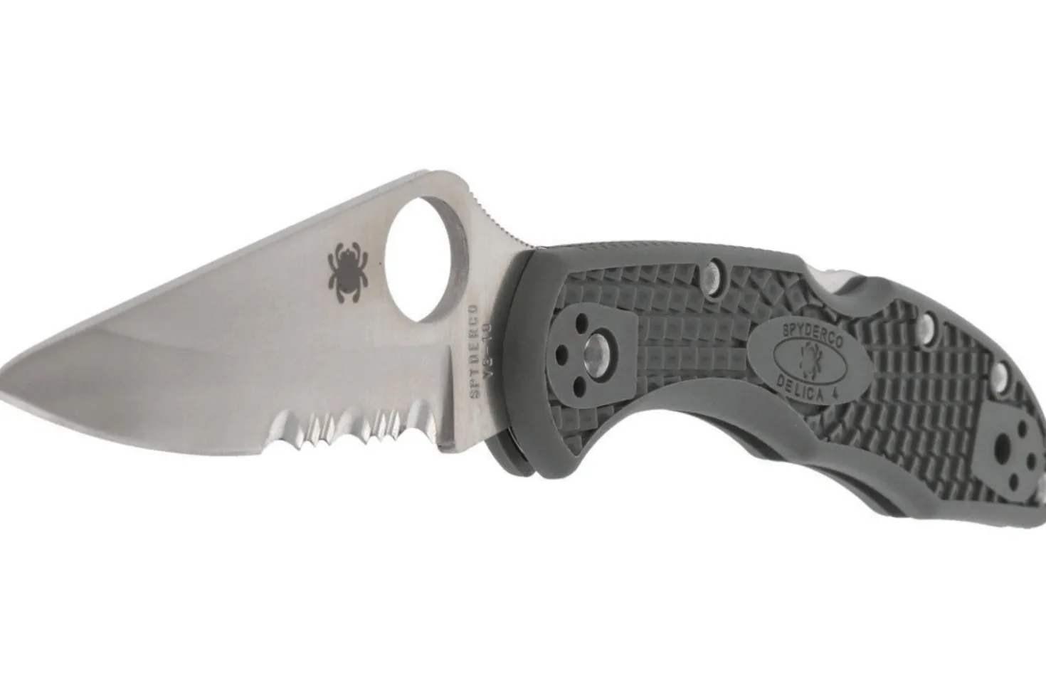 Couteau pliant Spyderco Delica 4 C11PSFG vert feuillage en nylon/fibre de verre 10,8cm