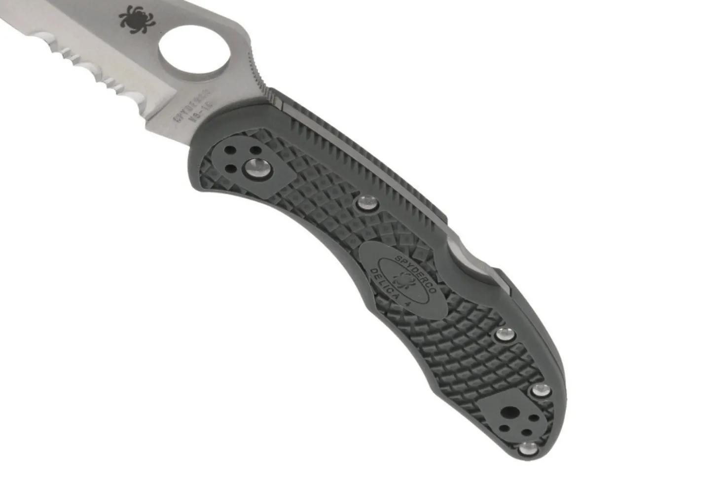 Couteau pliant Spyderco Delica 4 C11PSFG vert feuillage en nylon/fibre de verre 10,8cm