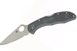 Couteau pliant Spyderco Delica 4 C11FPGY en nylon/fibre de verre gris 10,8cm