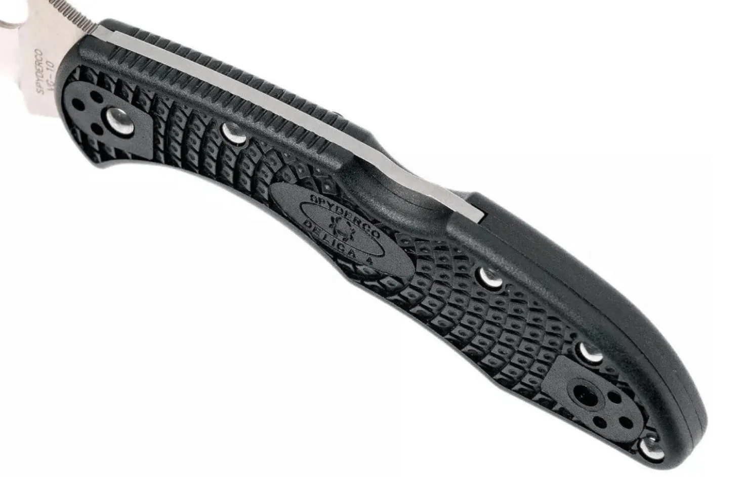 Couteau pliant Spyderco Delica 4 C11FPWCBK Wharncliffe manche nylon/fibre de verre noir 10,8cm