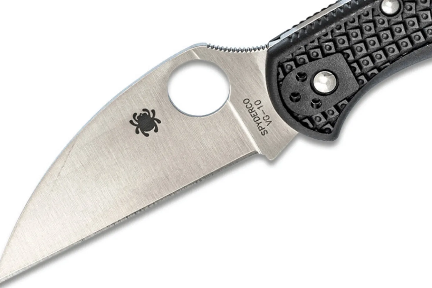 Couteau pliant Spyderco Delica 4 C11FPWCBK Wharncliffe manche nylon/fibre de verre noir 10,8cm