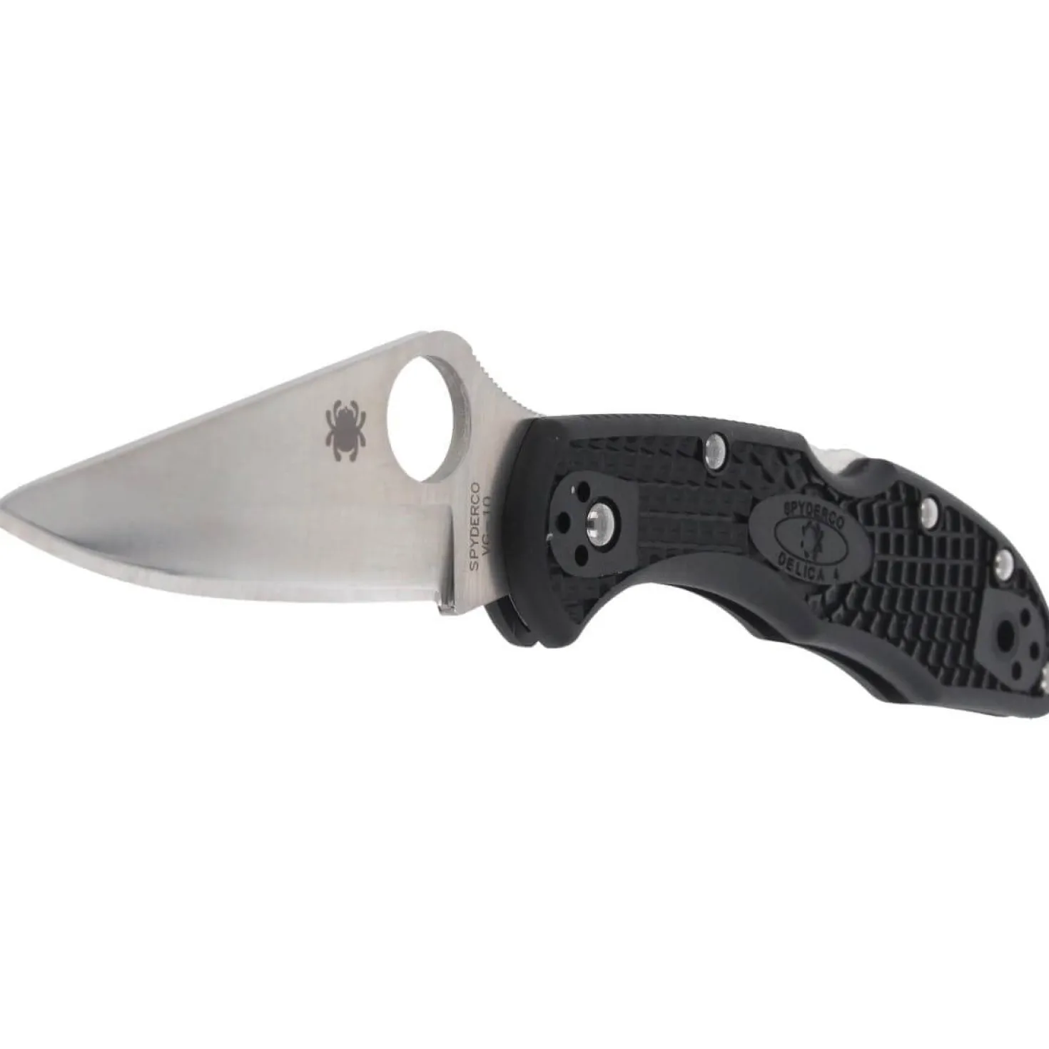 Couteau pliant SPYDERCO DELICA 4 C11PBK 11cm lame lisse
