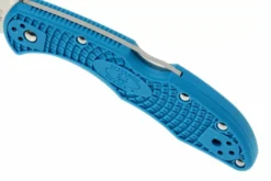 Couteau pliant Spyderco Delica 4 C11FPBL en nylon/fibre de verre bleu 10,8cm