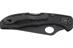 Couteau pliant Spyderco Delica 4 C11PSBBK semi denté manche nylon/fibre de verre noir 10,8cm