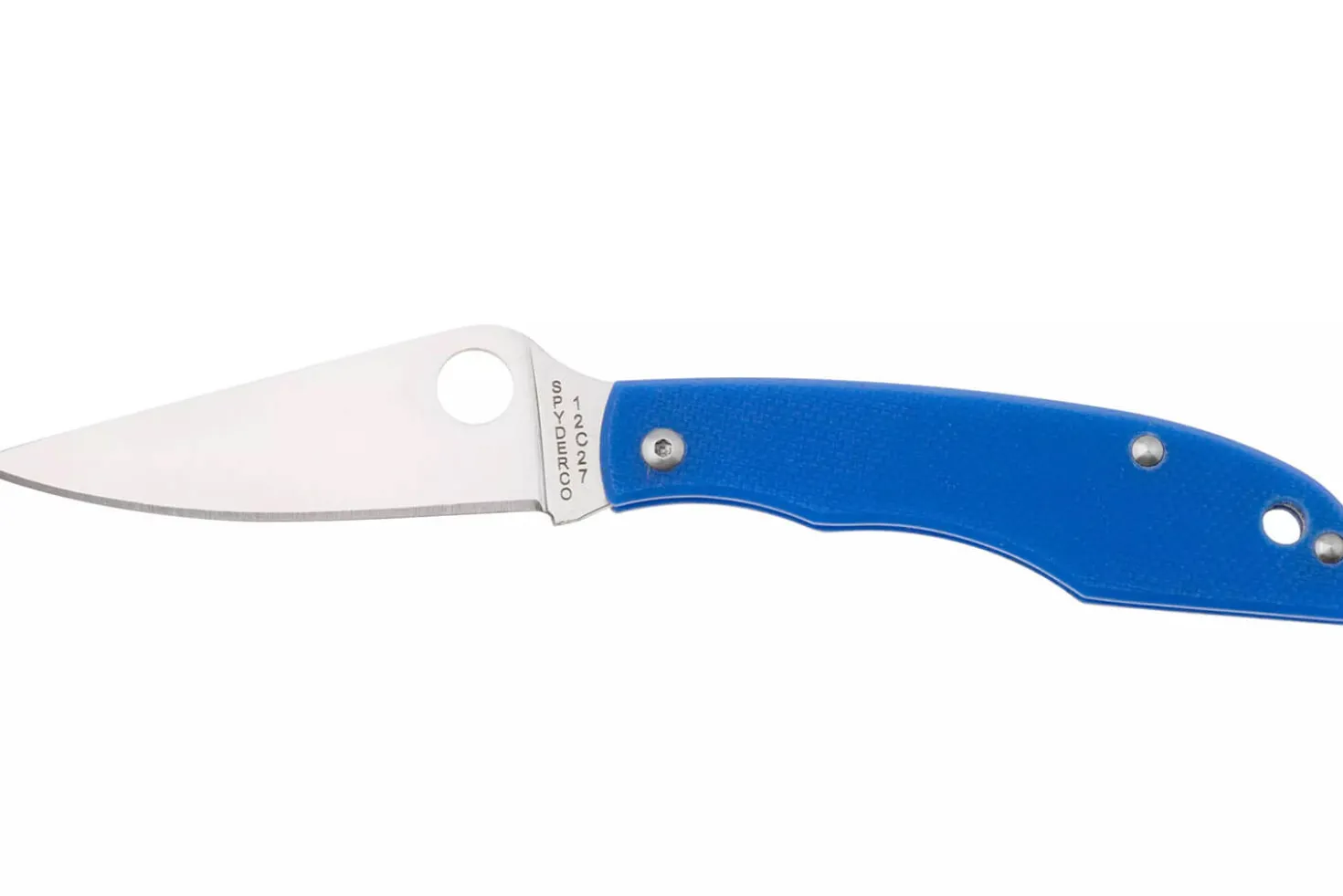Couteau pliant Spyderco Grasshopper C138GBLP manche 7,2cm en G10 bleu