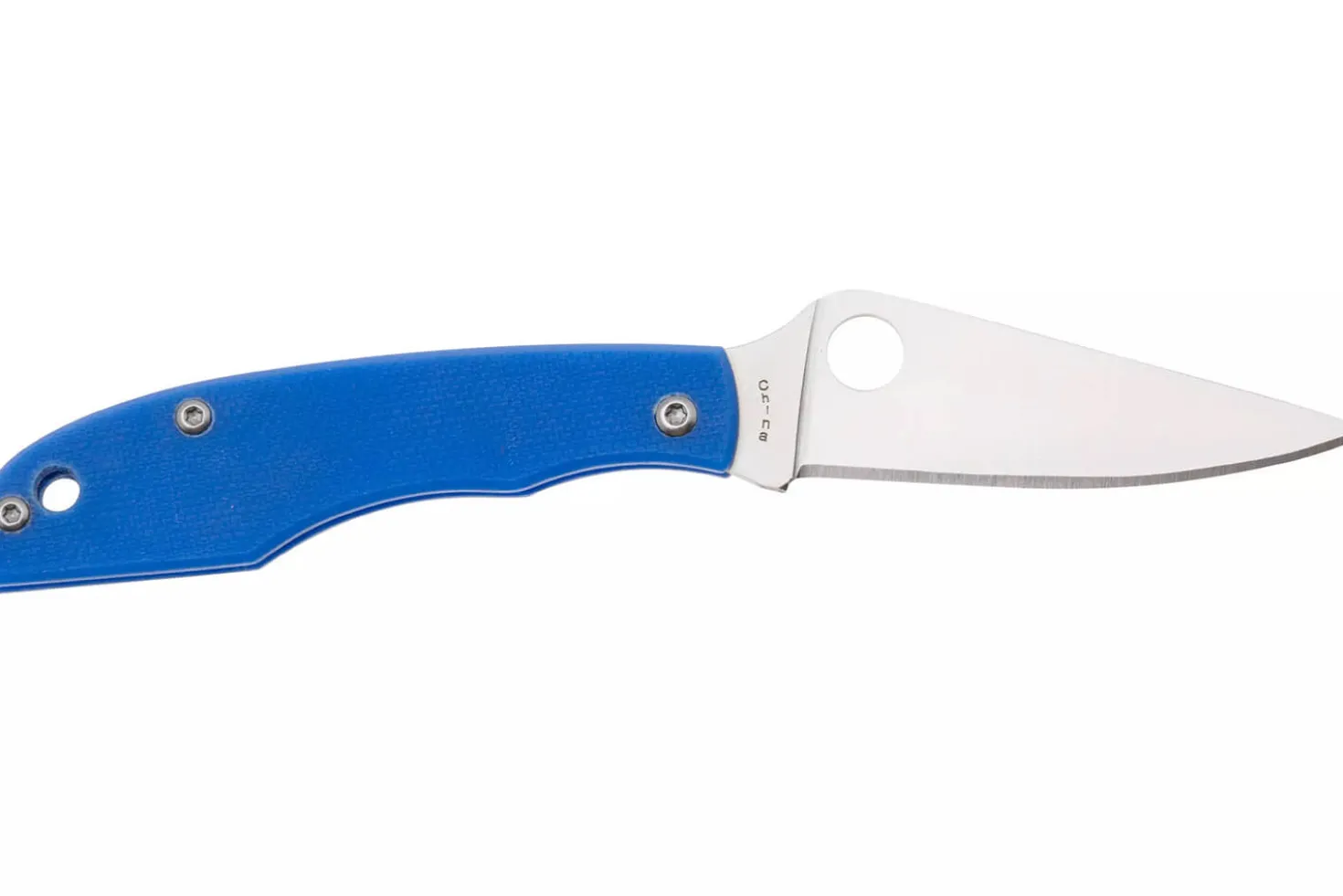 Couteau pliant Spyderco Grasshopper C138GBLP manche 7,2cm en G10 bleu