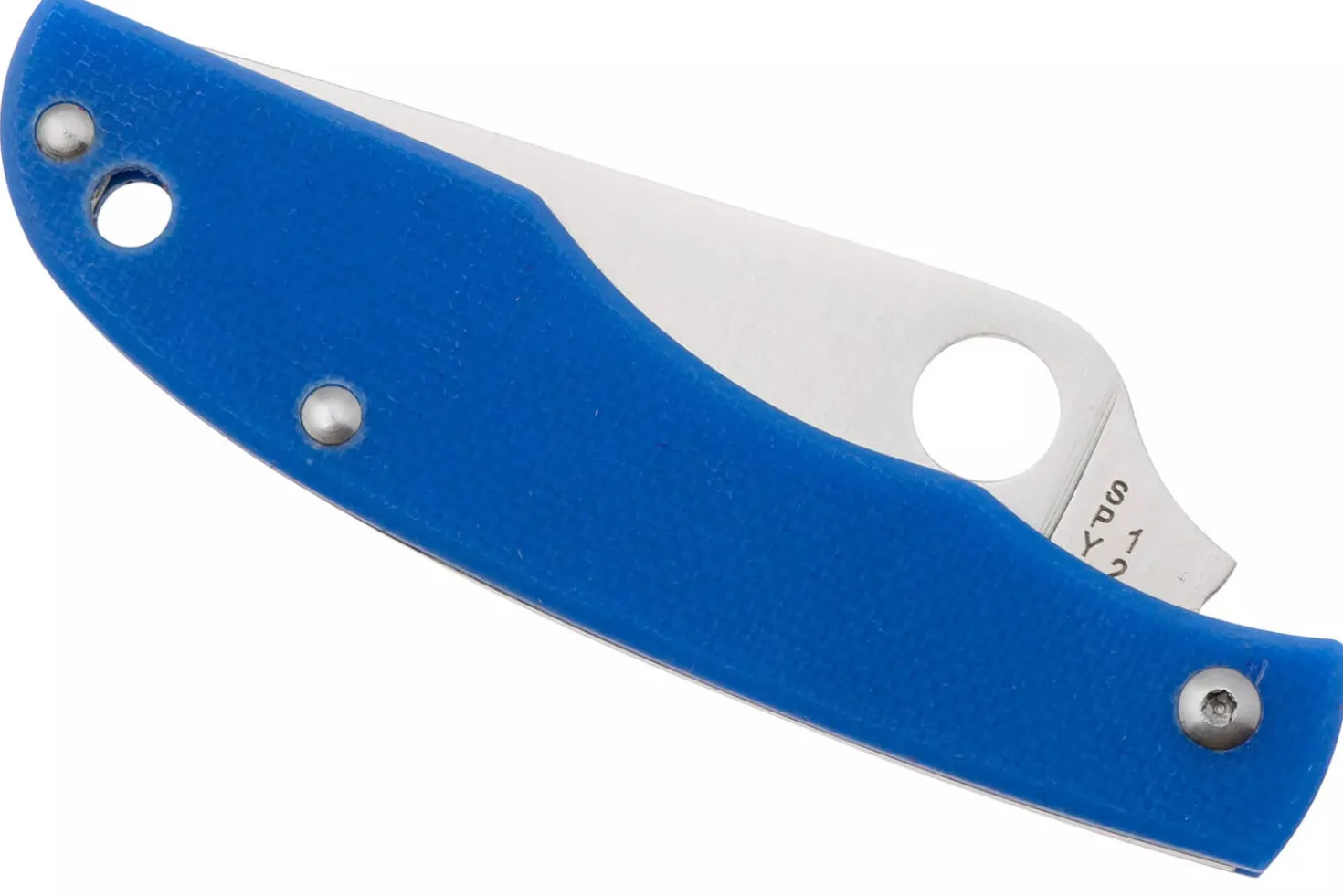 Couteau pliant Spyderco Grasshopper C138GBLP manche 7,2cm en G10 bleu