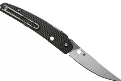 Couteau pliant Spyderco Ikuchi C242CFP manche en fibre de carbone/G10 noir 11cm