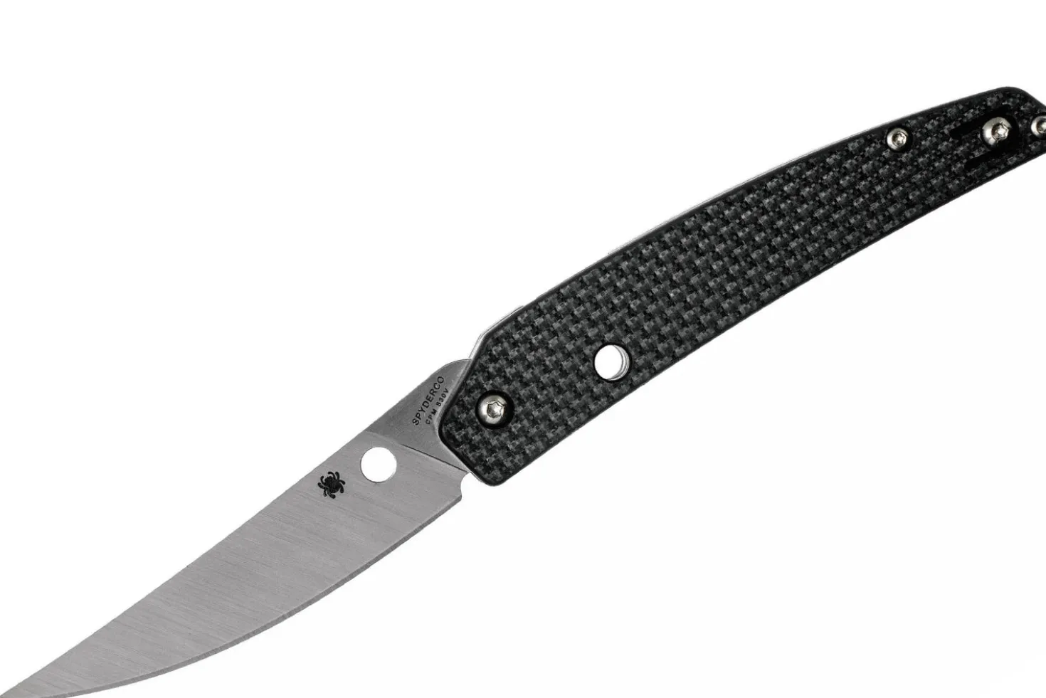 Couteau pliant Spyderco Ikuchi C242CFP manche en fibre de carbone/G10 noir 11cm