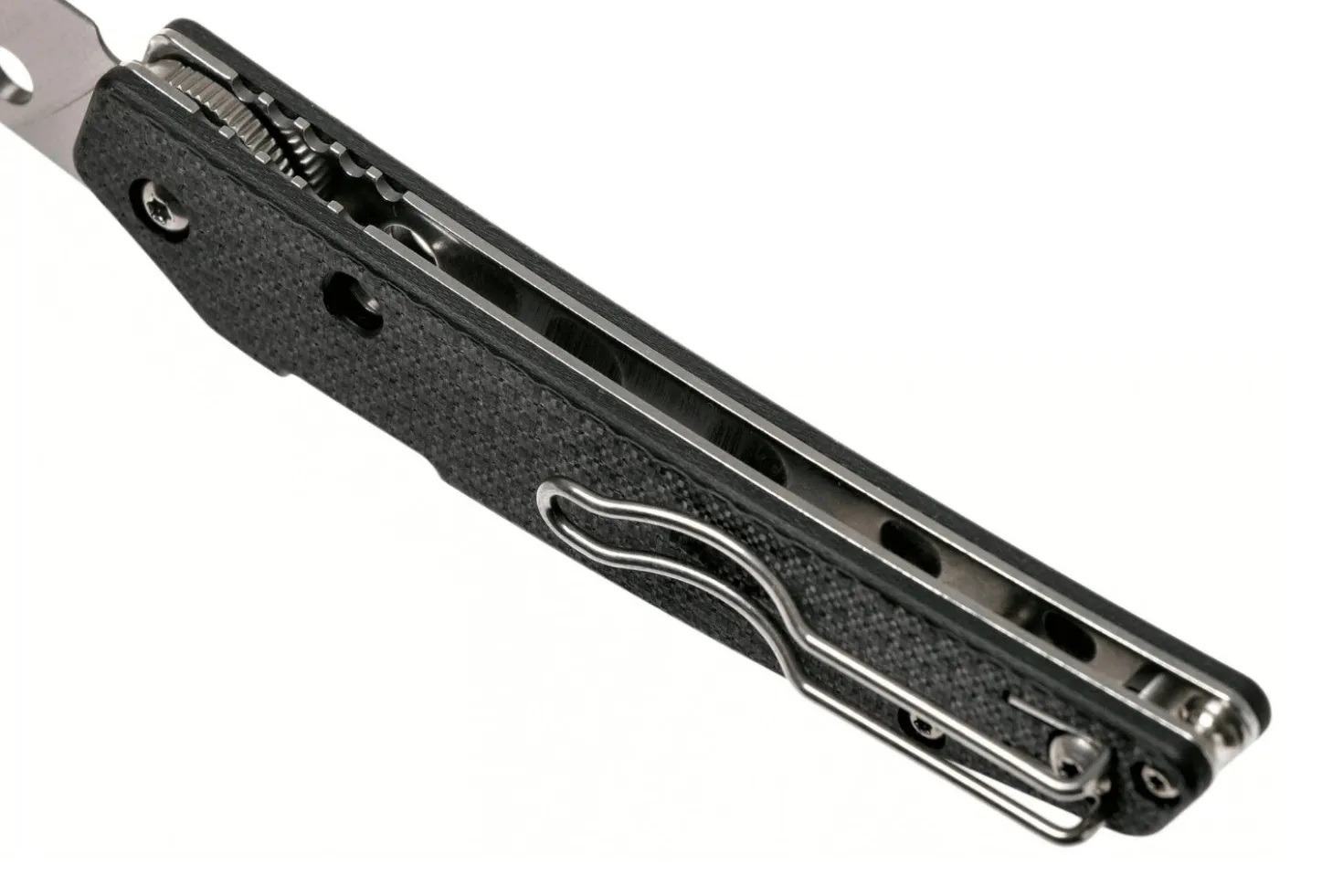 Couteau pliant Spyderco Ikuchi C242CFP manche en fibre de carbone/G10 noir 11cm