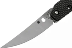 Couteau pliant Spyderco Ikuchi C242CFP manche en fibre de carbone/G10 noir 11cm