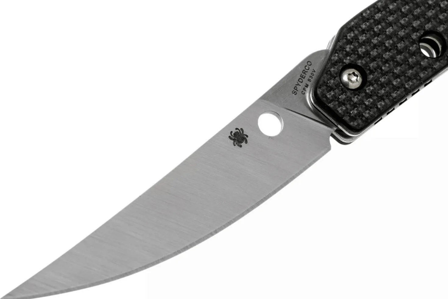 Couteau pliant Spyderco Ikuchi C242CFP manche en fibre de carbone/G10 noir 11cm
