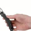 Couteau pliant Spyderco Kapara C241CFP manche en fibre de carbone noir 11,9cm