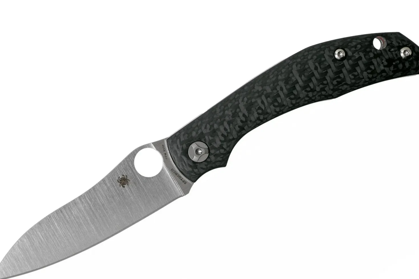 Couteau pliant Spyderco Kapara C241CFP manche en fibre de carbone noir 11,9cm
