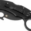 Couteau pliant Spyderco Karahawk C170GBBKP manche en G10 tout noir 11,4cm