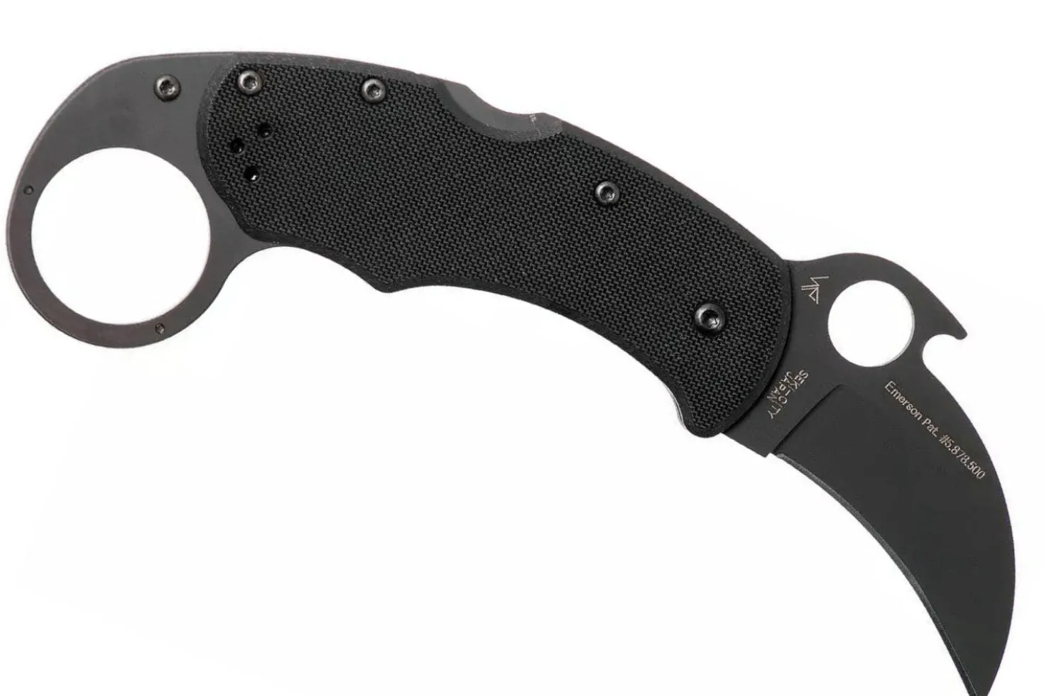 Couteau pliant Spyderco Karahawk C170GBBKP manche en G10 tout noir 11,4cm
