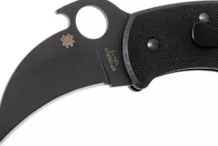 Couteau pliant Spyderco Karahawk C170GBBKP manche en G10 tout noir 11,4cm