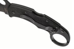 Couteau pliant Spyderco Karahawk C170GBBKP manche en G10 tout noir 11,4cm