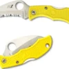 Couteau pliant Spyderco Ladybug 3 LYLS3HB Hawkbill manche en nylon/fibre de verre jaune 6,2cm