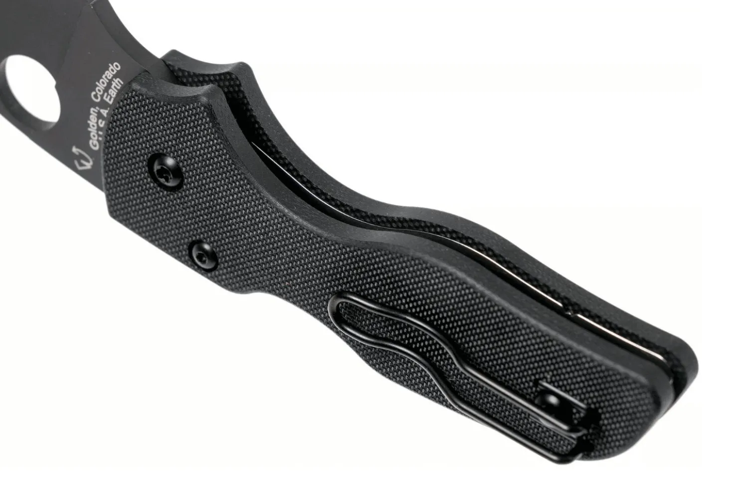Couteau pliant Spyderco Lil'Native C230GPBBK lame noire et manche en G10 8,9cm