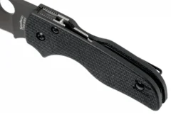 Couteau pliant Spyderco Lil'Native C230GPBBK lame noire et manche en G10 8,9cm