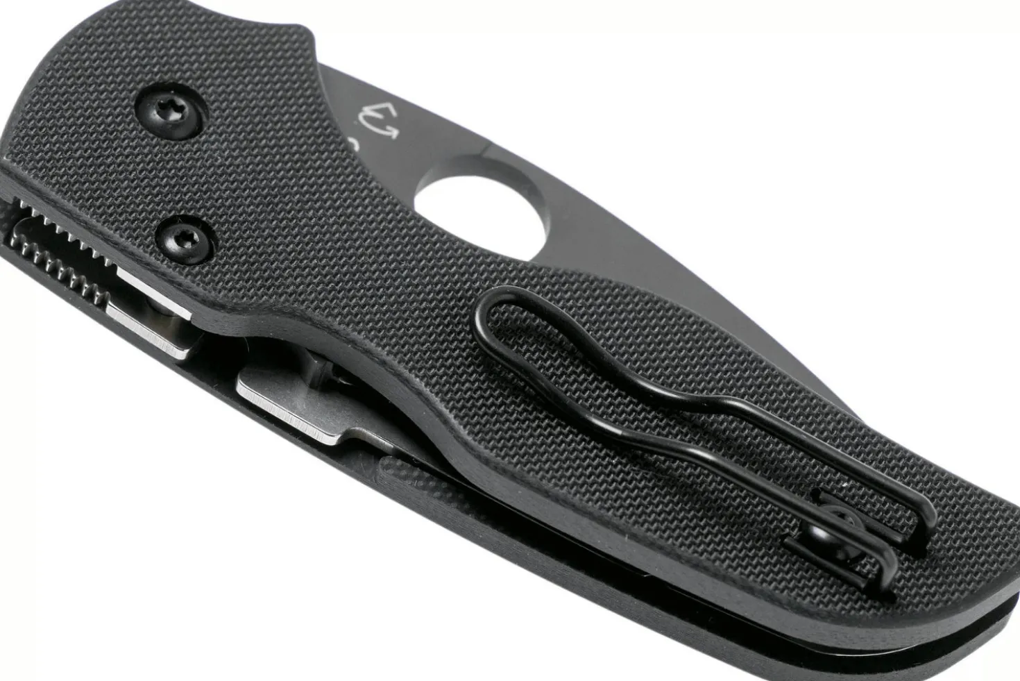 Couteau pliant Spyderco Lil'Native C230GPBBK lame noire et manche en G10 8,9cm