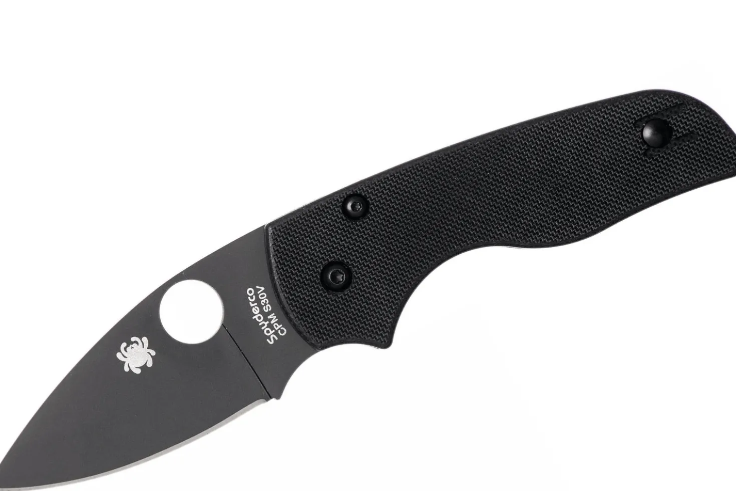 Couteau pliant Spyderco Lil'Native C230GPBBK lame noire et manche en G10 8,9cm