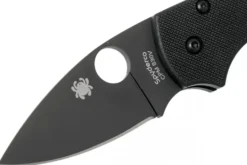 Couteau pliant Spyderco Lil'Native C230GPBBK lame noire et manche en G10 8,9cm