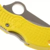 Couteau pliant Spyderco Manbug Salt MYLS manche en nylon/fibres de verre jaune 6,4cm