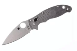 Couteau pliant Spyderco Manix 2 Maxamet C101PGY2 en copolymère/fibre de verre gris 11,8cm