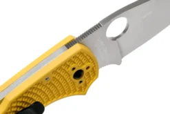 Couteau pliant Spyderco Native 5 C41PYL5 manche en nylon/fibre de verre jaune 10,2cm