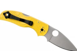Couteau pliant Spyderco Native 5 C41PYL5 manche en nylon/fibre de verre jaune 10,2cm