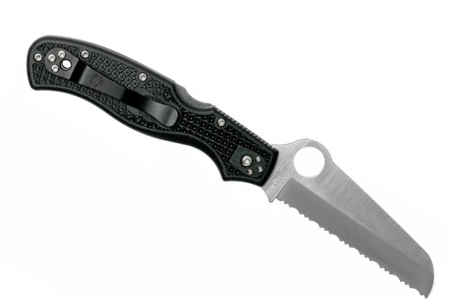 Couteau pliant Spyderco Rescue 3 C14SBK3 manche en nylon/fibre de verre 12cm