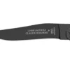 Couteau pliant ultra fin Laguiole Claude Dozorme noir manche corne de bélier 11cm