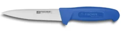 Couteau à saigner professionnel Fischer HACCP 14cm manche bleu